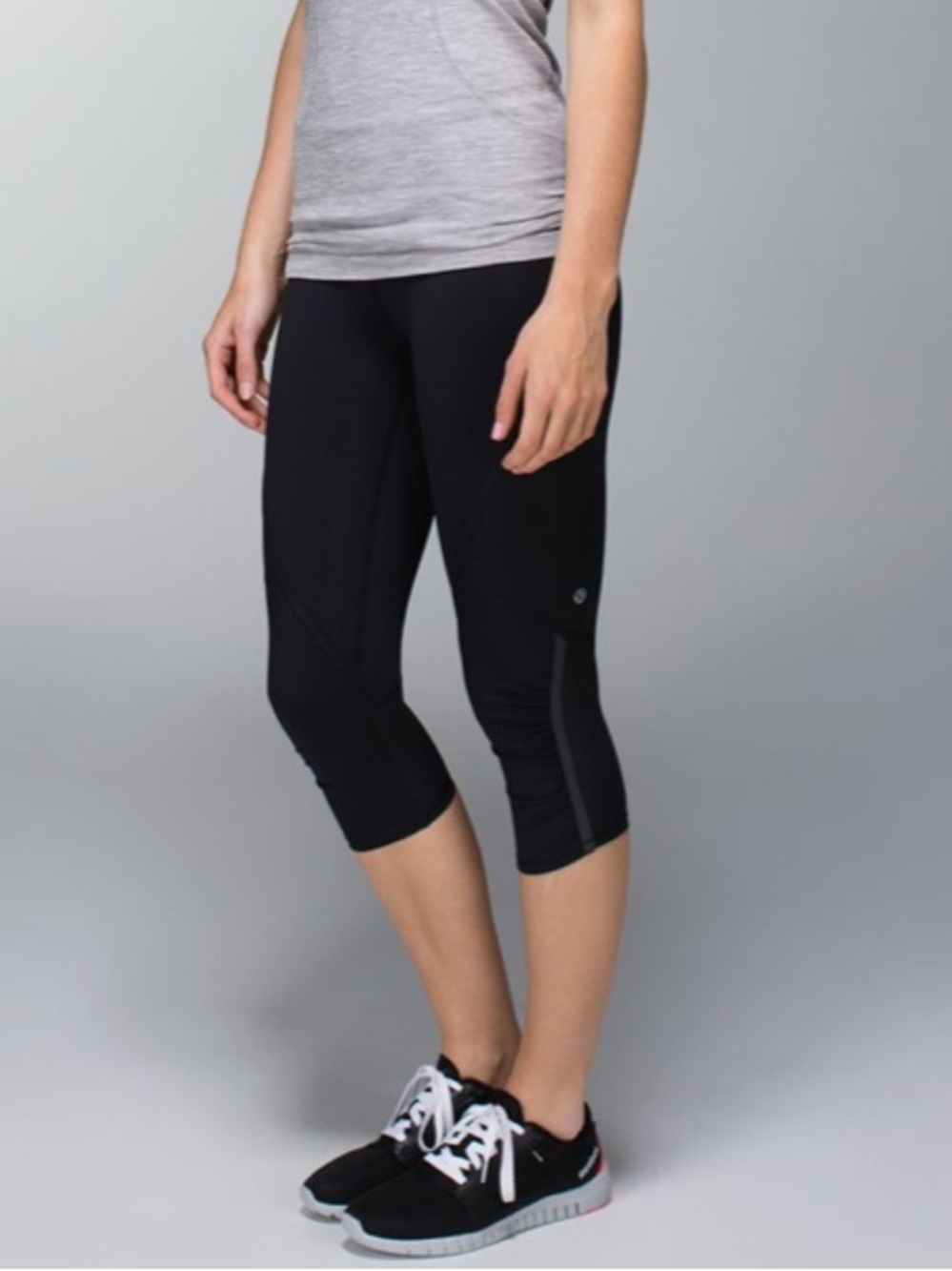 Lululemon Run: Pace Crop Leggings Black Size 8